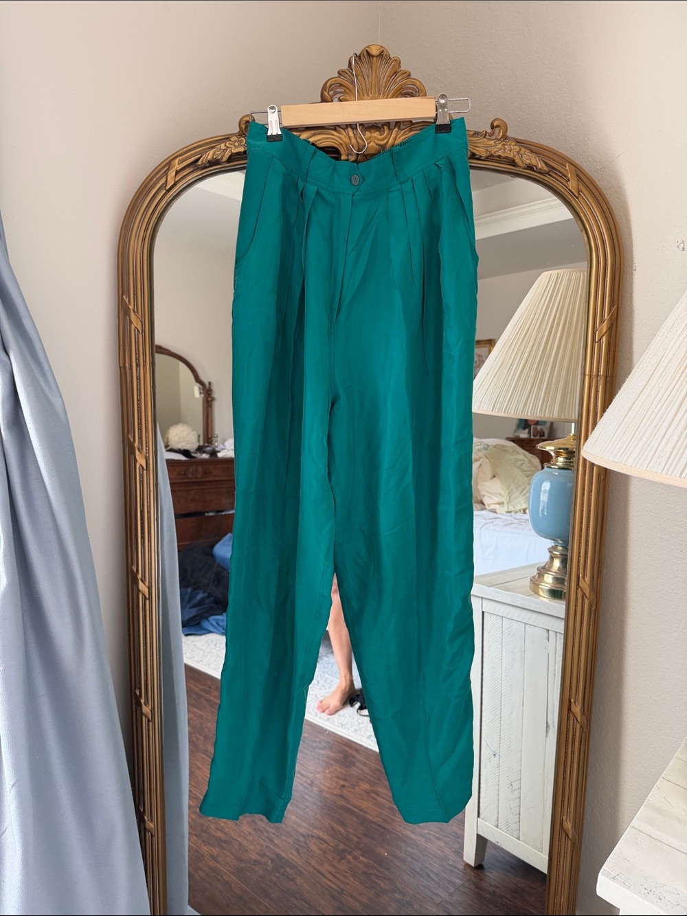 Vintage casual corner 100% silk pants